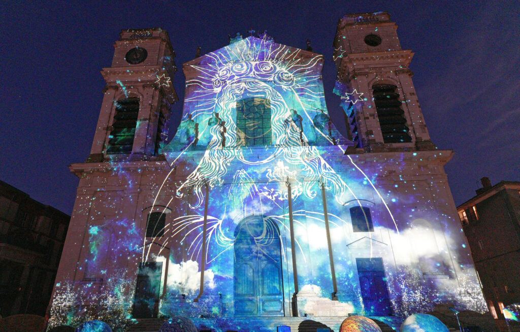 Mapping sur la Cathédrale de Montauban