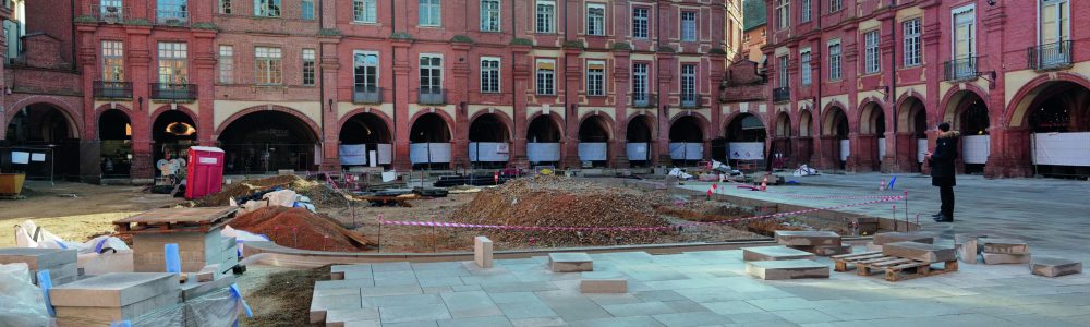 Fouilles archéologiques de la Place Nationale de Montauban